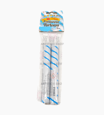 Artificii de tort 12 cm / 2 buc /Albastru